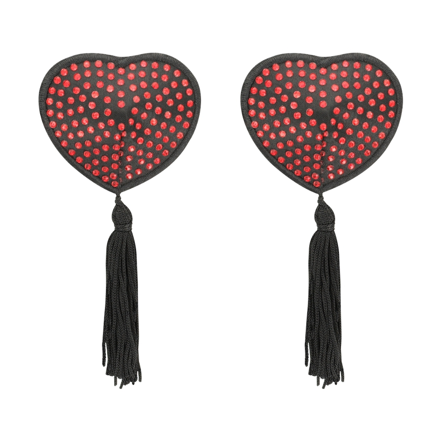 Coquette Cache-Tétons Adhésifs PEARL Rouge 1 Coquette Cache-Tétons Adhésifs PEARL Rouge