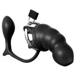 Anal Fantasy Cage De Chasteté Avec Plug COCK BLOCKER 12.5 X 4.5 Cm