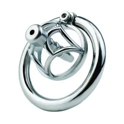 Cocklock Cage De Chasteté En Métal Avec Plug D'urètre HEXY 3 X 3.3cm