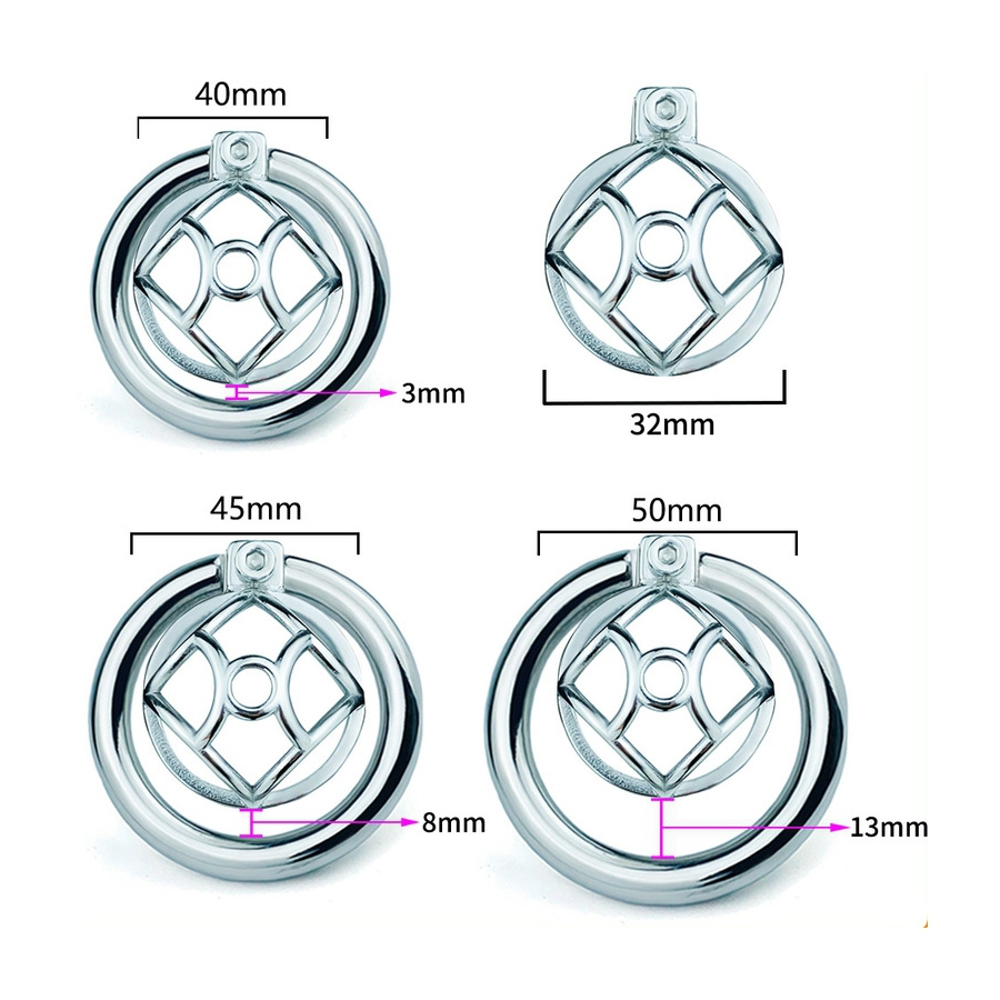 Cocklock Cage De Chasteté En Métal Avec Plug D'urètre HEXY 3 X 3.3cm 6 Cocklock Cage De Chasteté En Métal Avec Plug D'urètre HEXY 3 X 3.3cm – Image 6