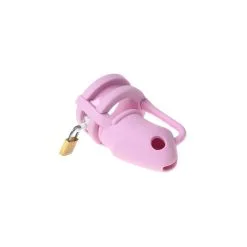 Cocklock Cage De Chasteté En Silicone BIRDLOCKED 11 X 3.2 Cm Rose -FÉMINITÉS boutique cage de chastete en silicone birdlocked 11 x 32 cm rose 3