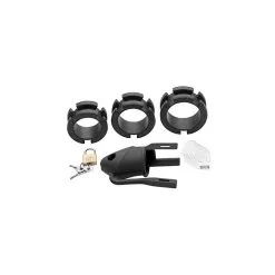 Cocklock Cage De Chasteté En Silicone BIRDLOCKED 11 X 3.2cm Noire -FÉMINITÉS boutique cage de chastete en silicone birdlocked 11 x 32cm noire 2