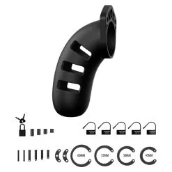 Cage De Chasteté En Silicone ManCage Modèle 21 - 11.5 X 3.5cm -FÉMINITÉS boutique cage de chastete en silicone mancage modele 21 115 x 35cm 3