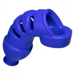 Hünkyjunk By Oxballs Cage De Chasteté LOCKDOWN Bleu -FÉMINITÉS boutique cage de chastete lockdown bleu 2