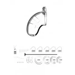 Cage De Chasteté MANCAGE Avec Tige D'urètre 9 X 3.5 Cm | Tige 20cm - Diamètre 3mm -FÉMINITÉS boutique cage de chastete mancage avec tige d uretre 9 x 35 cm tige 20cm diametre 3mm 3