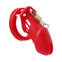 FUKR Cage De Chasteté Silicone BRAN 9 X 3cm Rouge
