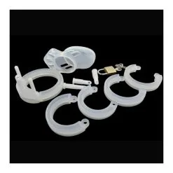 Generique Cage De Chasteté Silicone BRAN 9 X 3cm Transparente -FÉMINITÉS boutique cage de chastete silicone bran 9 x 3cm transparente 2