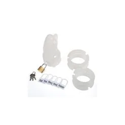 Generique Cage De Chasteté Silicone Clear -FÉMINITÉS boutique cage de chastete silicone clear 4