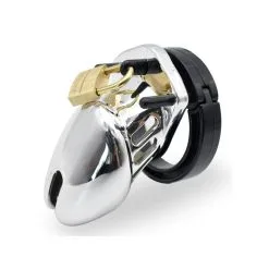 Cocklock Cage De Chasteté SILVER Argentée -FÉMINITÉS boutique cage de chastete silver argentee 4