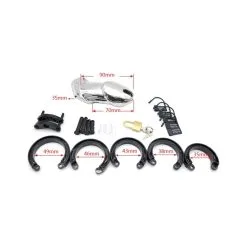 Cocklock Cage De Chasteté SILVER Argentée -FÉMINITÉS boutique cage de chastete silver argentee 7