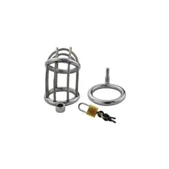 Generique Cage De Chasteté WIRE 7.5 X 4 Cm -FÉMINITÉS boutique cage de chastete wire 75 x 4 cm 1