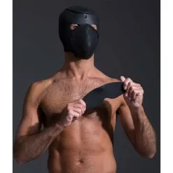 665 Cagoule En Néoprène NEO BONDAGE Noire -FÉMINITÉS boutique cagoule en neoprene neo bondage noire 2