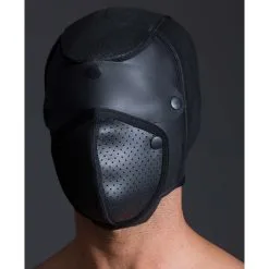 665 Cagoule En Néoprène NEO BONDAGE Noire -FÉMINITÉS boutique cagoule en neoprene neo bondage noire 5