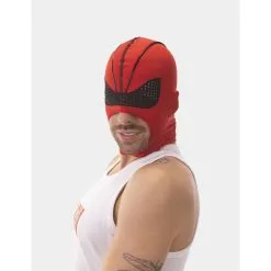 Barcode Berlin Cagoule FETISH BOK Noir-Rouge -FÉMINITÉS boutique cagoule fetish bok noir rouge 2