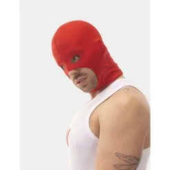 Barcode Berlin Cagoule FETISH MAK Rouge -FÉMINITÉS boutique cagoule fetish mak rouge 2