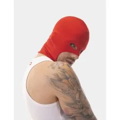 Barcode Berlin Cagoule FETISH MAK Rouge -FÉMINITÉS boutique cagoule fetish mak rouge 3