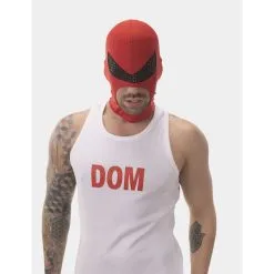 Barcode Berlin Cagoule FETISH TY Rouge -FÉMINITÉS boutique cagoule fetish ty rouge 3