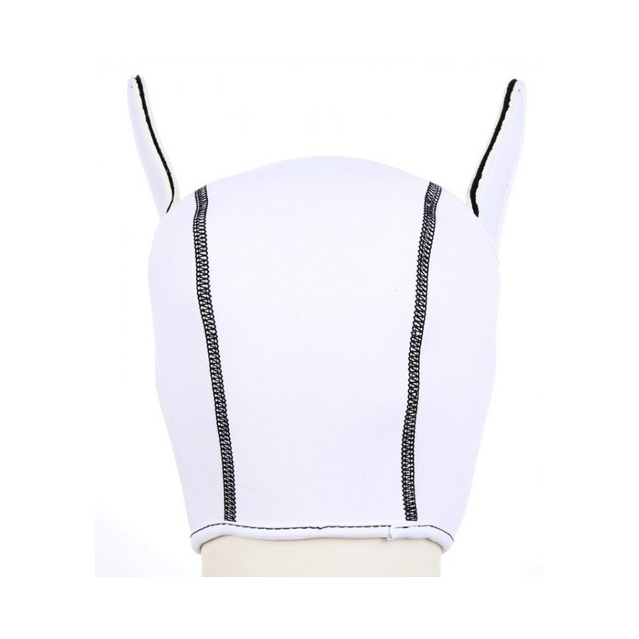 Kinky Puppy Cagoule PUPPY FOX Néoprène Noir-Blanc 2 Kinky Puppy Cagoule PUPPY FOX Néoprène Noir-Blanc – Image 2