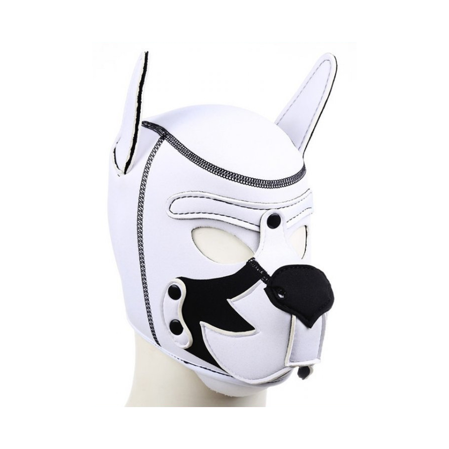 Kinky Puppy Cagoule PUPPY FOX Néoprène Noir-Blanc 3 Kinky Puppy Cagoule PUPPY FOX Néoprène Noir-Blanc – Image 3