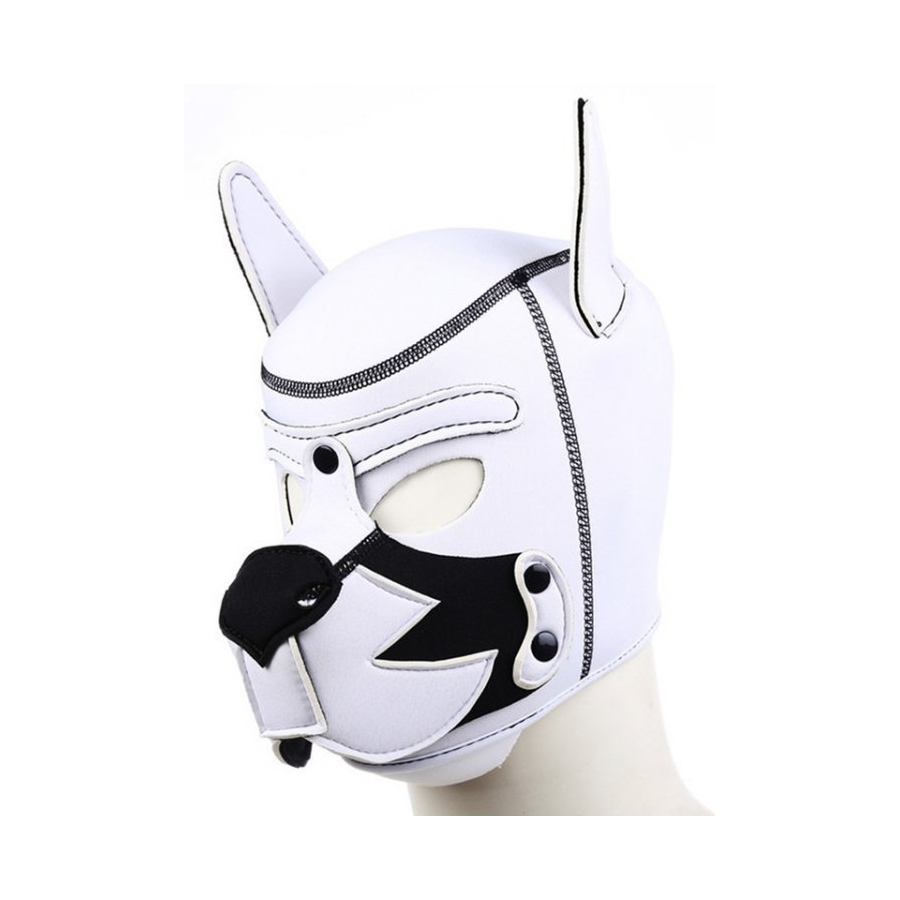 Kinky Puppy Cagoule PUPPY FOX Néoprène Noir-Blanc 4 Kinky Puppy Cagoule PUPPY FOX Néoprène Noir-Blanc – Image 4
