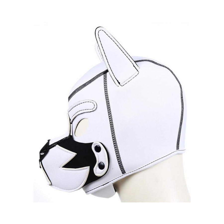 Kinky Puppy Cagoule PUPPY FOX Néoprène Noir-Blanc 5 Kinky Puppy Cagoule PUPPY FOX Néoprène Noir-Blanc – Image 5