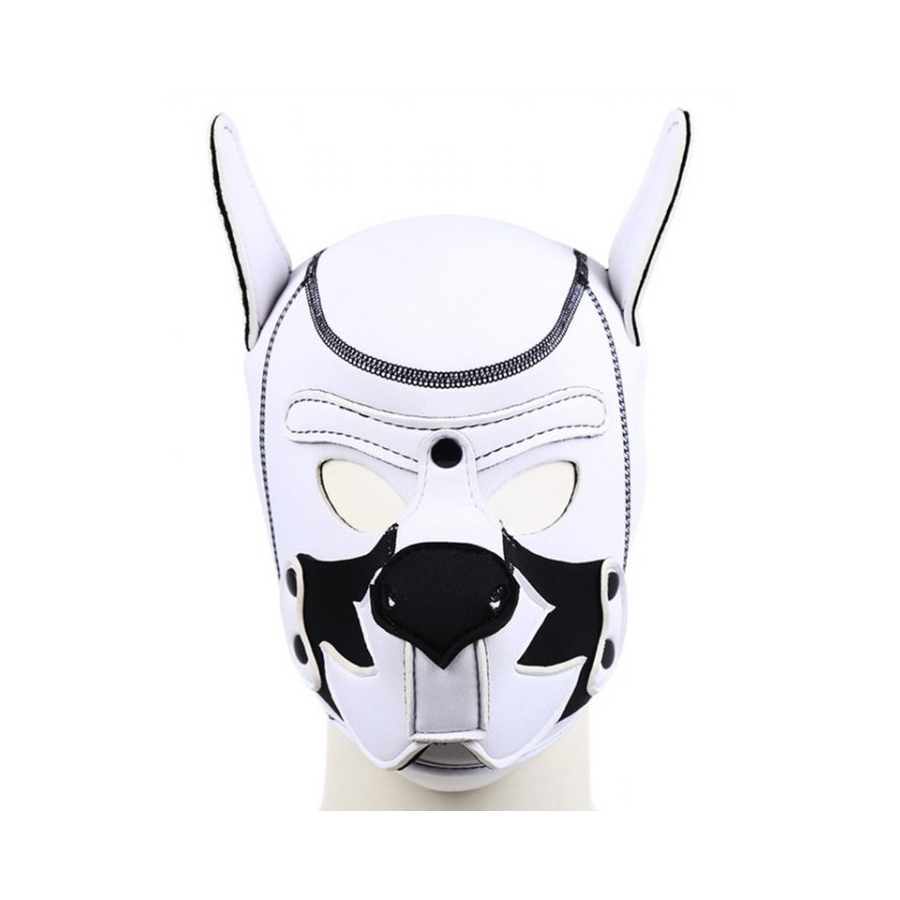 Kinky Puppy Cagoule PUPPY FOX Néoprène Noir-Blanc 1 Kinky Puppy Cagoule PUPPY FOX Néoprène Noir-Blanc