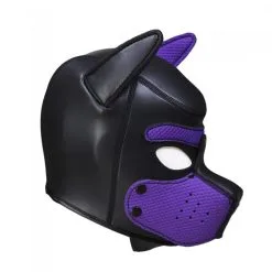Kinky Puppy Cagoule PUPPY Néoprène Violet -FÉMINITÉS boutique cagoule puppy neoprene violet 3