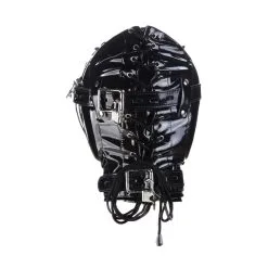 KINKgear Cagoule Sm NO SENSOR Noir Brillant -FÉMINITÉS boutique cagoule sm no sensor noir brillant 2