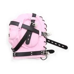 KINKgear Cagoule Sm NO SENSOR Rose-Noir 7 KINKgear Cagoule Sm NO SENSOR Rose-Noir -FÉMINITÉS boutique cagoule sm no sensor rose noir 3