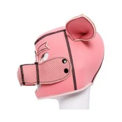 Generique Cagoule Tête De Cochon PIG HOOD Rose -FÉMINITÉS boutique cagoule tete de cochon pig hood rose 3