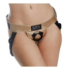 Ceinture Harnais Pour Gode DORCEL Strap-On-Me Doré