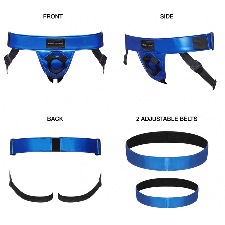 Ceinture Harnais Pour Gode STRAP-ON-ME Bleu 4 Ceinture Harnais Pour Gode STRAP-ON-ME Bleu – Image 4
