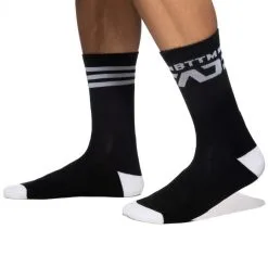 Addicted Chaussettes AD BTTM Noir-Blanc