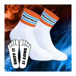 SneakFreaxx Chaussettes Basses SNIFF IT SHORT Blanches