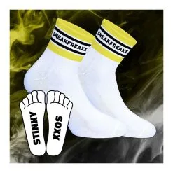 SneakFreaxx Chaussettes Basses STINKY SOXX SHORT Blanches