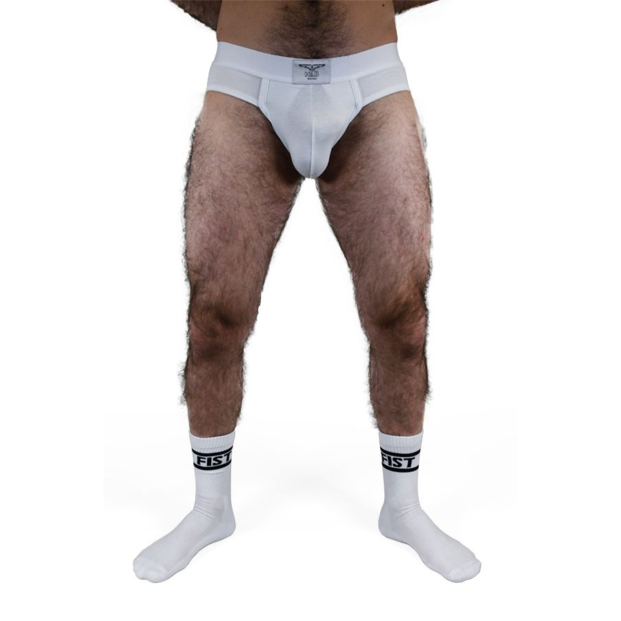 Mr B - Mister B Chaussettes Blanches FIST X2 Paires 3 Mr B - Mister B Chaussettes Blanches FIST X2 Paires – Image 3