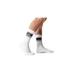 Chaussettes Blanches Sk8erboy Deluxe Blanc-Noir