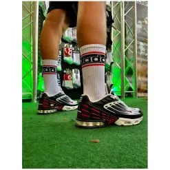 Chaussettes Blanches SPORTY Addiction Liserés Rouges 7 Chaussettes Blanches SPORTY Addiction Liserés Rouges -FÉMINITÉS boutique chaussettes blanches sporty addiction liseres rouges 2