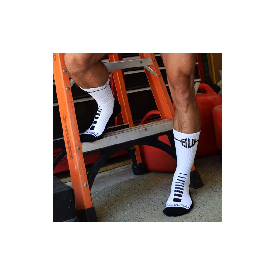 Breedwell Chaussettes DBC SOCKS Blanches 1 Breedwell Chaussettes DBC SOCKS Blanches