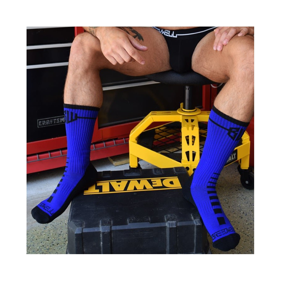 Breedwell Chaussettes DBC SOCKS Bleues 2 Breedwell Chaussettes DBC SOCKS Bleues – Image 2
