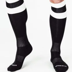 Barcode Berlin Chaussettes FOOTBALL SOCKS Noir-Blanc