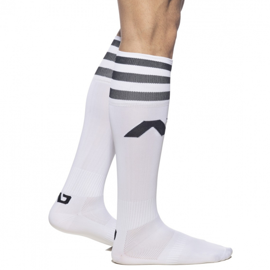 Addicted Chaussettes Hautes BASIC SOCKS Blanc-Noir 3 Addicted Chaussettes Hautes BASIC SOCKS Blanc-Noir – Image 3