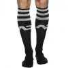 Addicted Chaussettes Hautes BASIC SOCKS Noir-Blanc