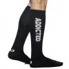 Addicted Chaussettes Hautes FETISH SOCKS Noir-Blanc
