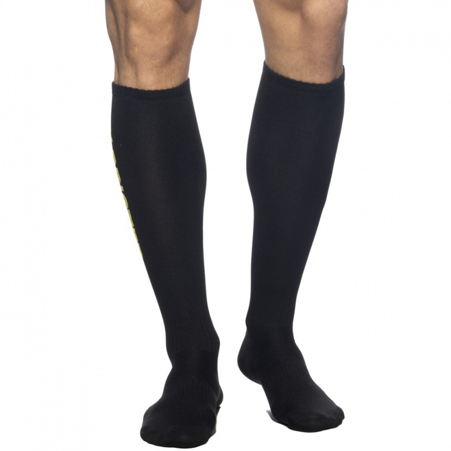 Addicted Chaussettes Hautes FETISH SOCKS Noir-Blanc 3 Addicted Chaussettes Hautes FETISH SOCKS Noir-Blanc – Image 3