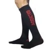 Addicted Chaussettes Hautes FETISH SOCKS Noir-Rouge