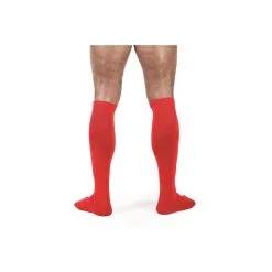 Mr B - Mister B Chaussettes Hautes FOOT SOCKS Rouge -FÉMINITÉS boutique chaussettes hautes foot socks rouge 2