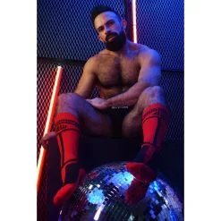 Breedwell Chaussettes Hautes HYBRED SOCKS Rouges -FÉMINITÉS boutique chaussettes hautes hybred socks rouges 7