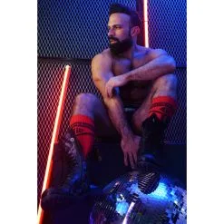 Breedwell Chaussettes Hautes HYBRED SOCKS Rouges -FÉMINITÉS boutique chaussettes hautes hybred socks rouges 9