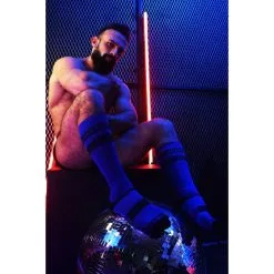 Breedwell Chaussettes Hautes LOGO KNEE Bleues -FÉMINITÉS boutique chaussettes hautes logo knee bleues 8